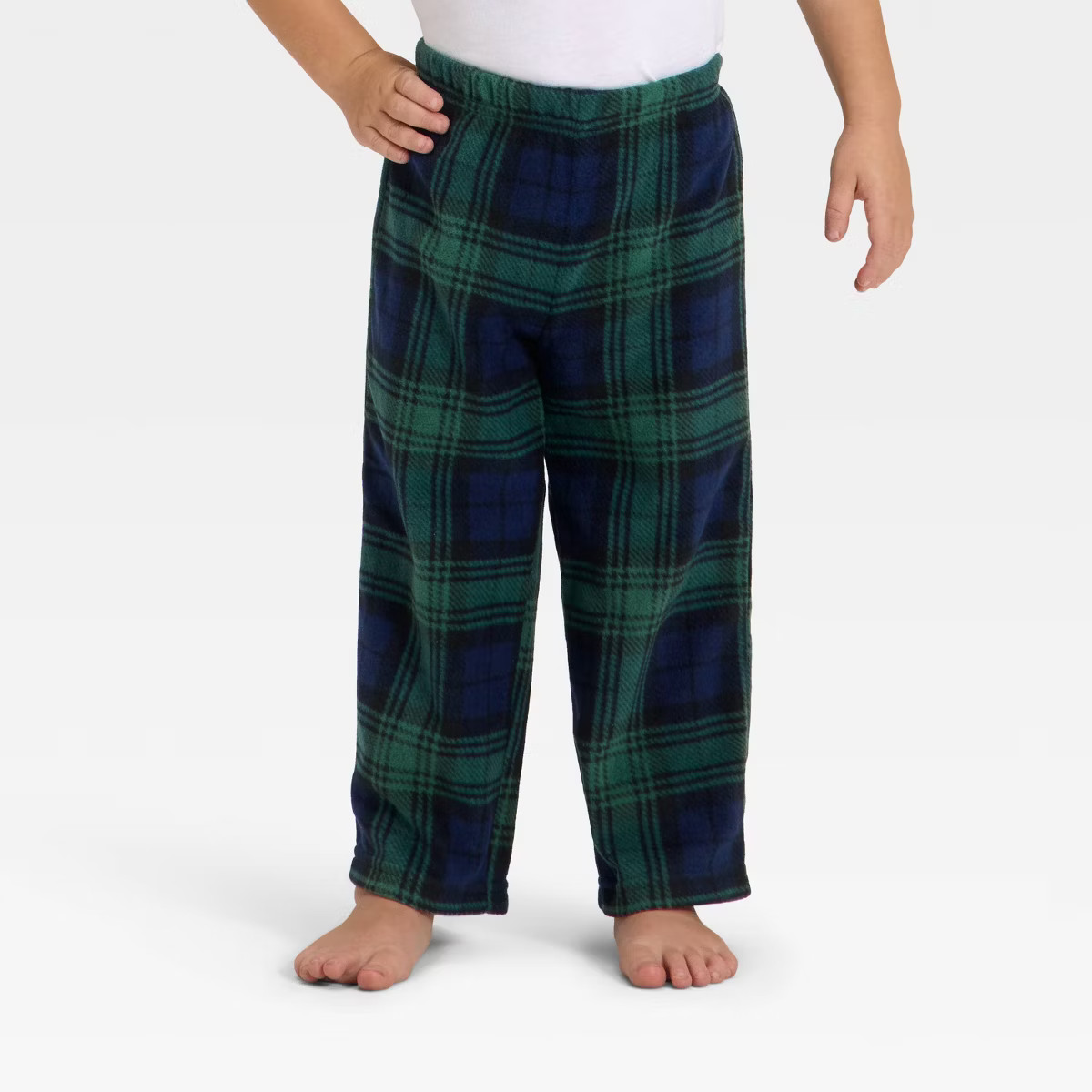 Toddler Plaid Microfleece Holiday Matching Family Pajama Pants - Wondershop™ Navy Blue | Target