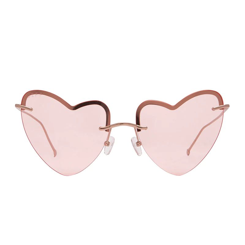 REMY - CHAMPAGNE GOLD + TRANSPARENT PINK | DIFF Eyewear