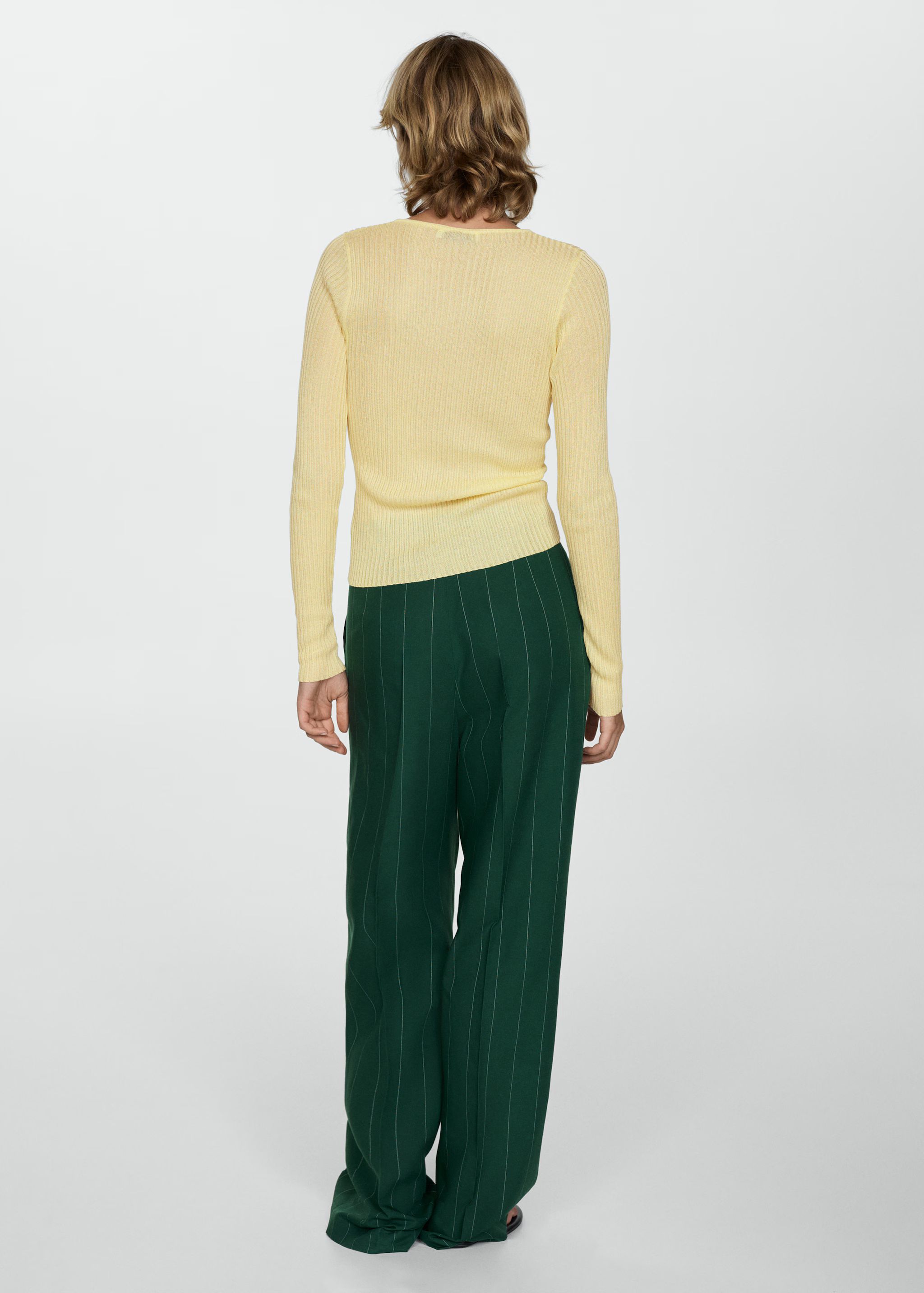 Fine ribbed-knit sweater | MANGO (US)