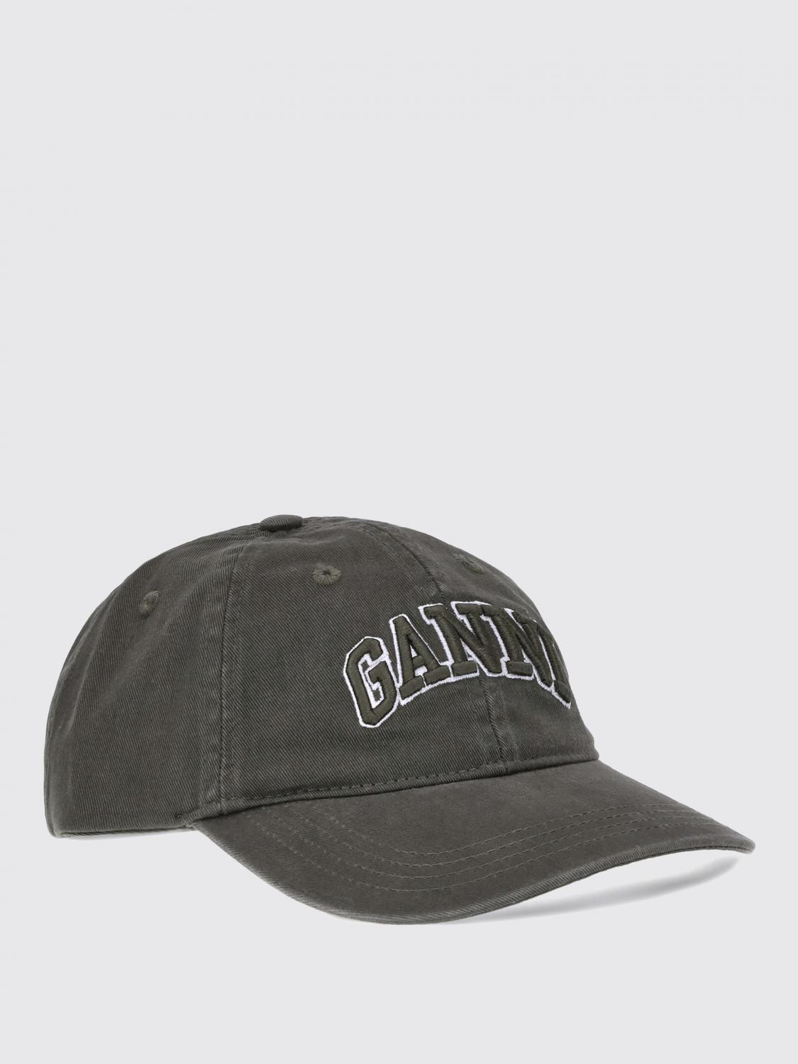 Hat GANNI Woman color Green | Giglio.com - Global Italian fashion boutique