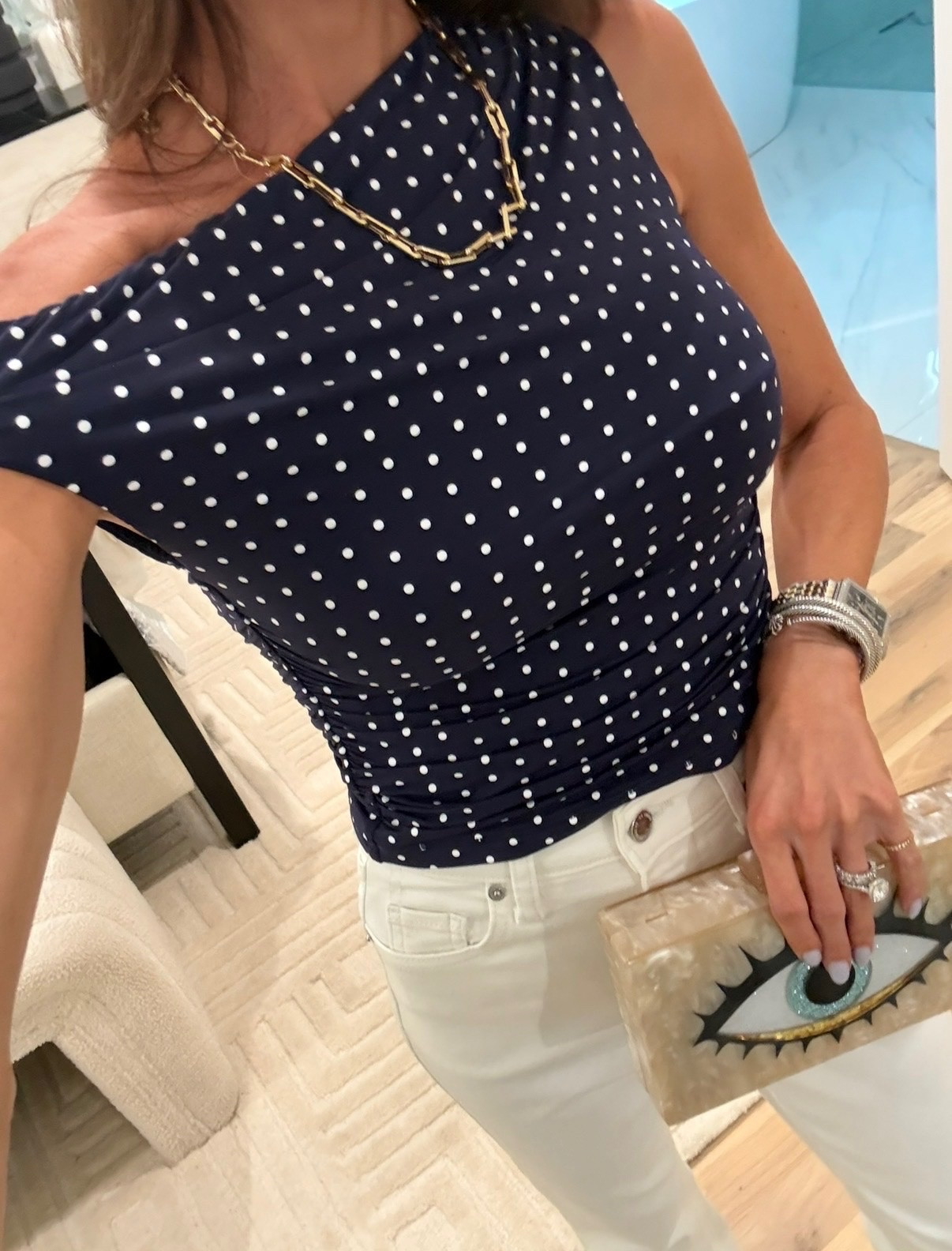 Trending polka dot top size xs Amazon finds sale white target jeans size 00 

#LTKPetite #LTKSaleAlert #LTKootd