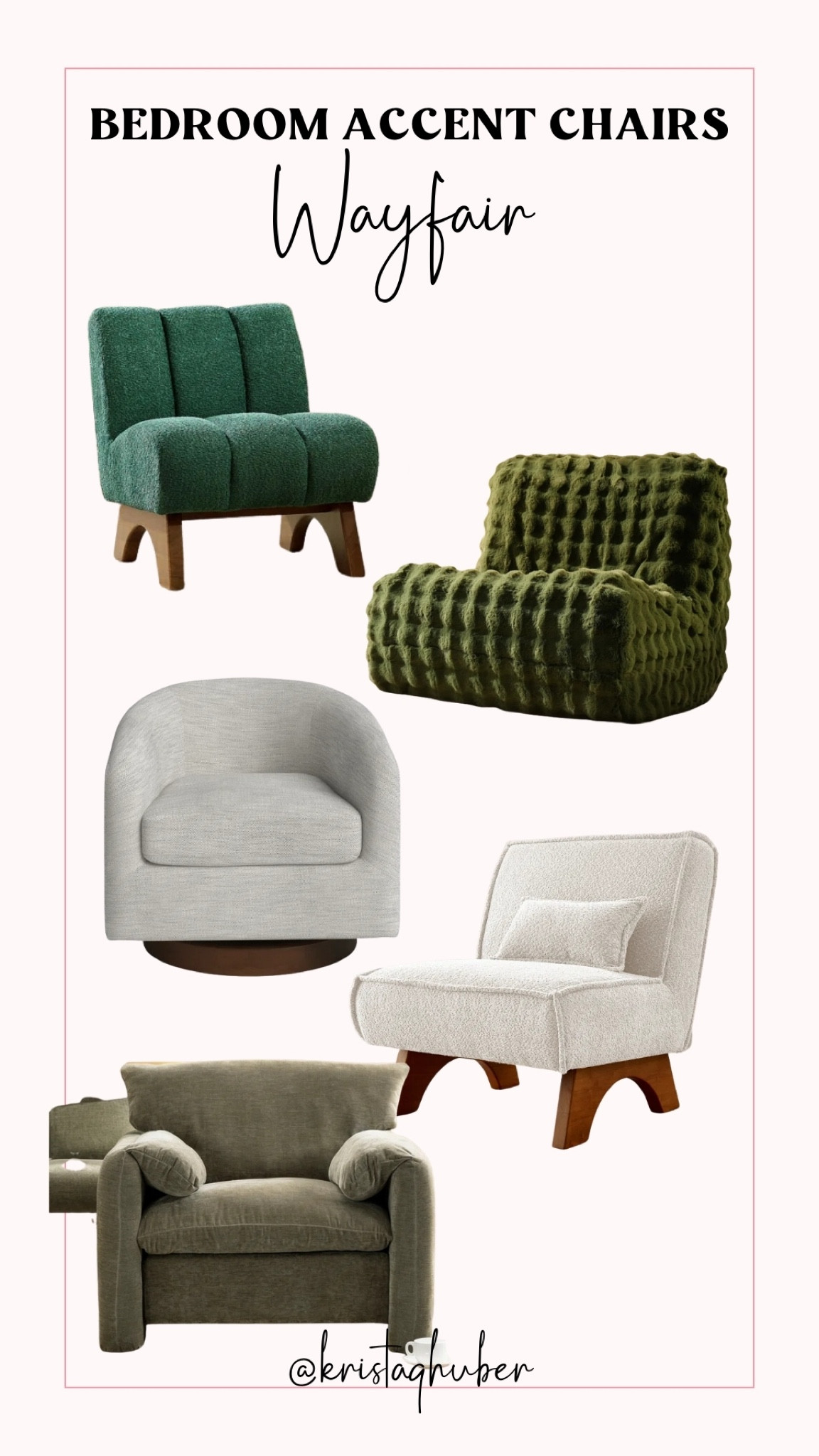 Wayfair has the best options for stylish and comfortable accent chairs! These are the ones I am considering for my master bedroom. 

#LTKHome