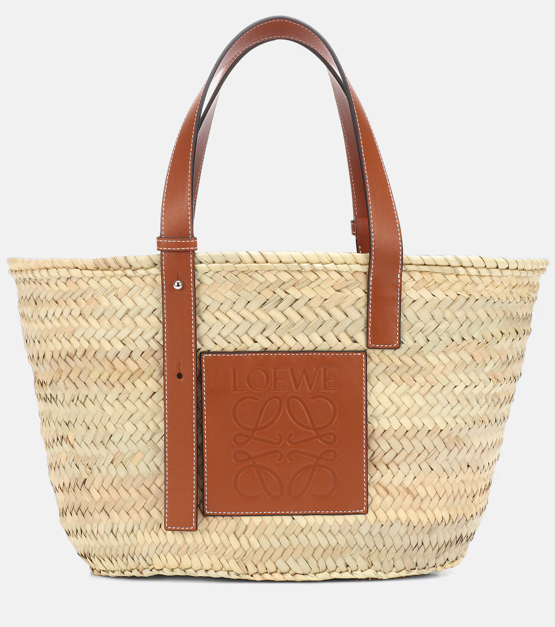 Medium leather-trimmed basket tote | Mytheresa (US/CA)