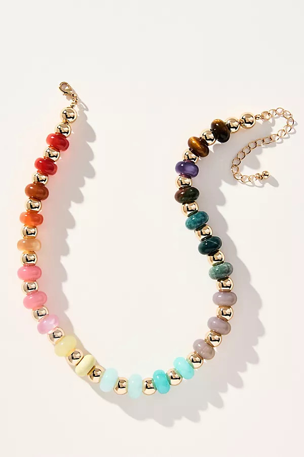 Rainbow Beaded Necklace | Anthropologie (US)
