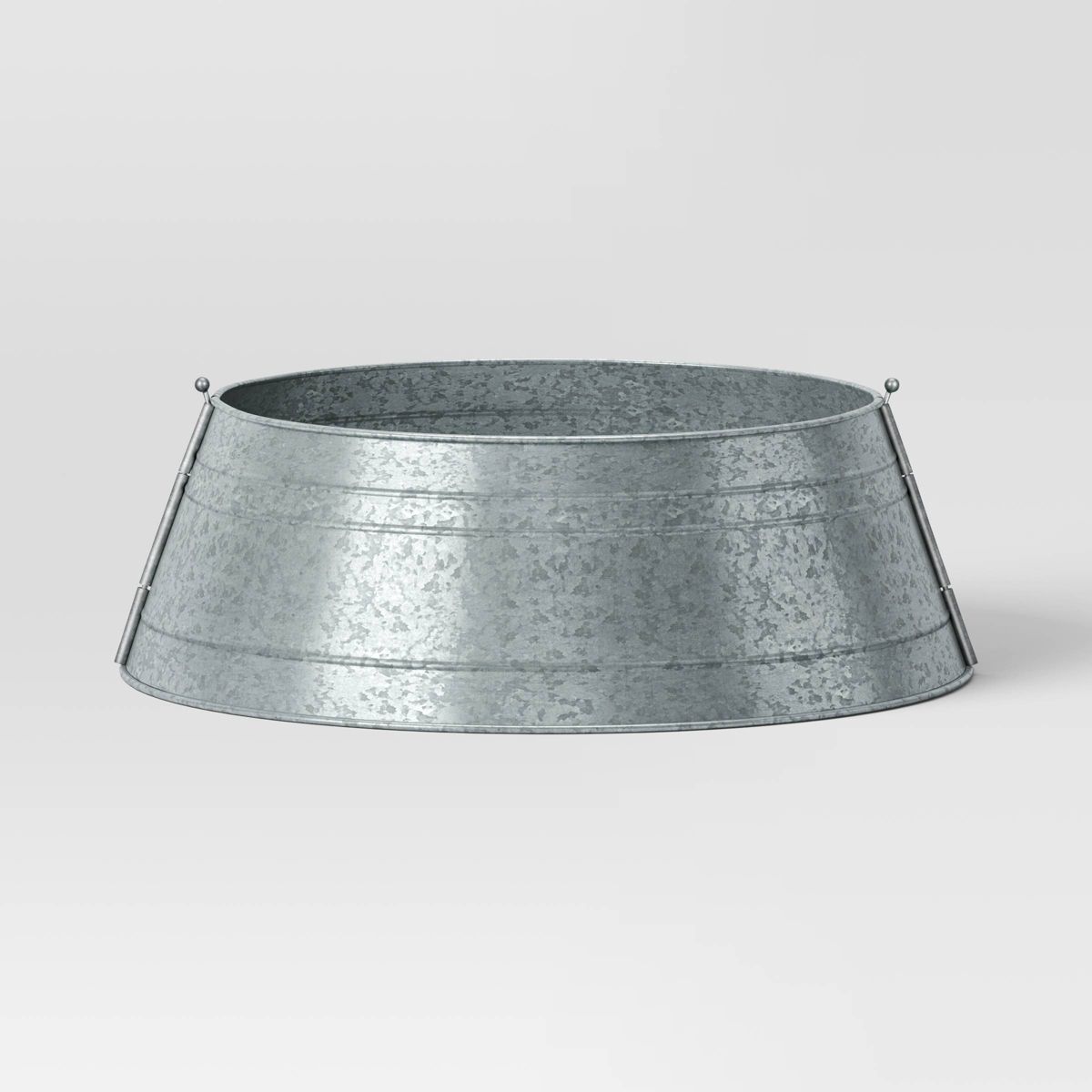 25" Galvanized Metal Christmas Tree Collar Silver - Wondershop™ | Target