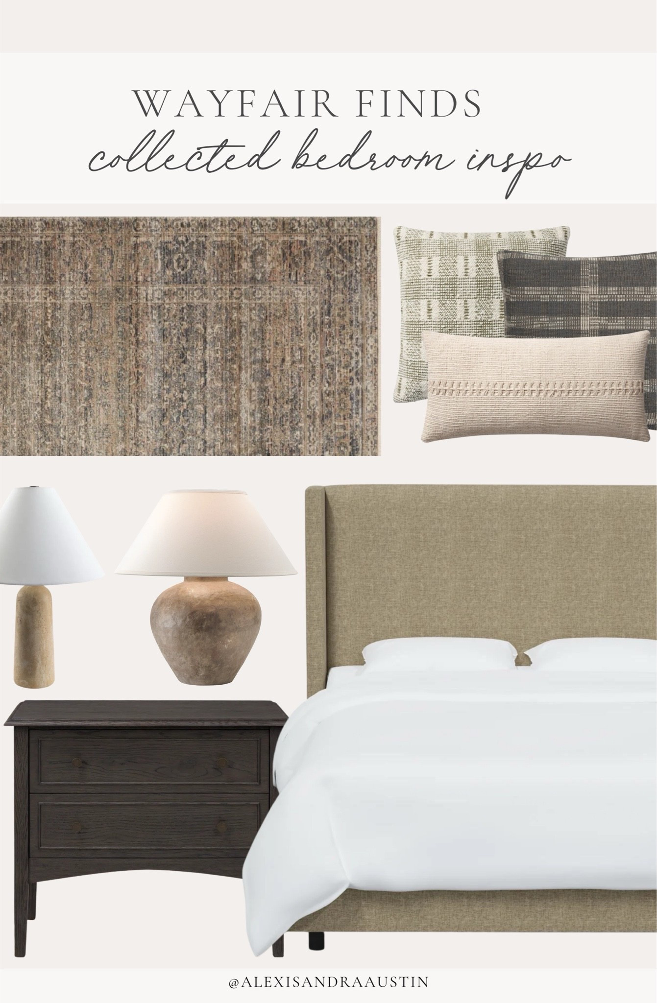 Rounding up all of my favorite @wayfair finds for a timeless summer refresh! From moody furniture pieces to quality neutral accent finds — now is the time to add the perfect addition to elevate any space.

#AD #Wayfair #Wayfairpartner 

Home finds, neutral home inspo, furniture favorites, neutral wood tones, bedroom refresh, summer refresh, vintage inspired area rug, cozy throw pillow, moody table lamp, upholstered bed frame, nightstand details, living room refresh, Wayfair, shop the look!

#LTKSeasonal #LTKHome