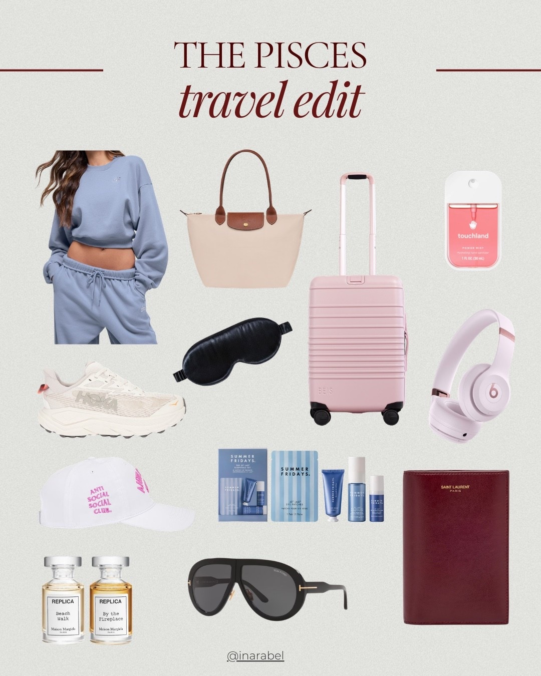 For the girl who romanticizes the airport ♓✈️
Soft layers, neutral luggage, glow essentials because Pisces never travels chaotic.

#piscesseason #travelessentials #airportoutfit #luxurytravelstyle #ltkcreator #travelinstyle #feminineaesthetic #softluxury #piscesenergy

#LTKTravel #LTKBeauty