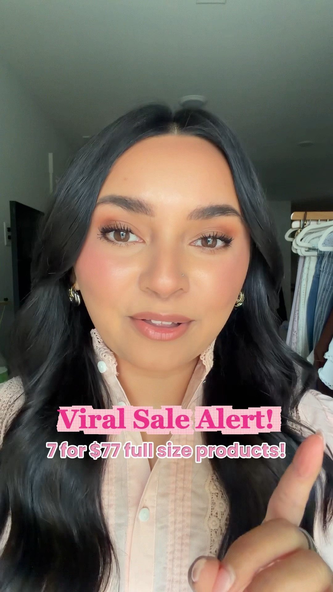7 for $77 makeup sale!
Foundation shade 35 N
Concealer shade 35 N
Contour shade medium cool bronze
Eyeshadow palette shade pretty in pink
Lipgloss shade coconut 
Mascara shade black

#LTKgrwm #LTKSaleAlert #LTKBeauty