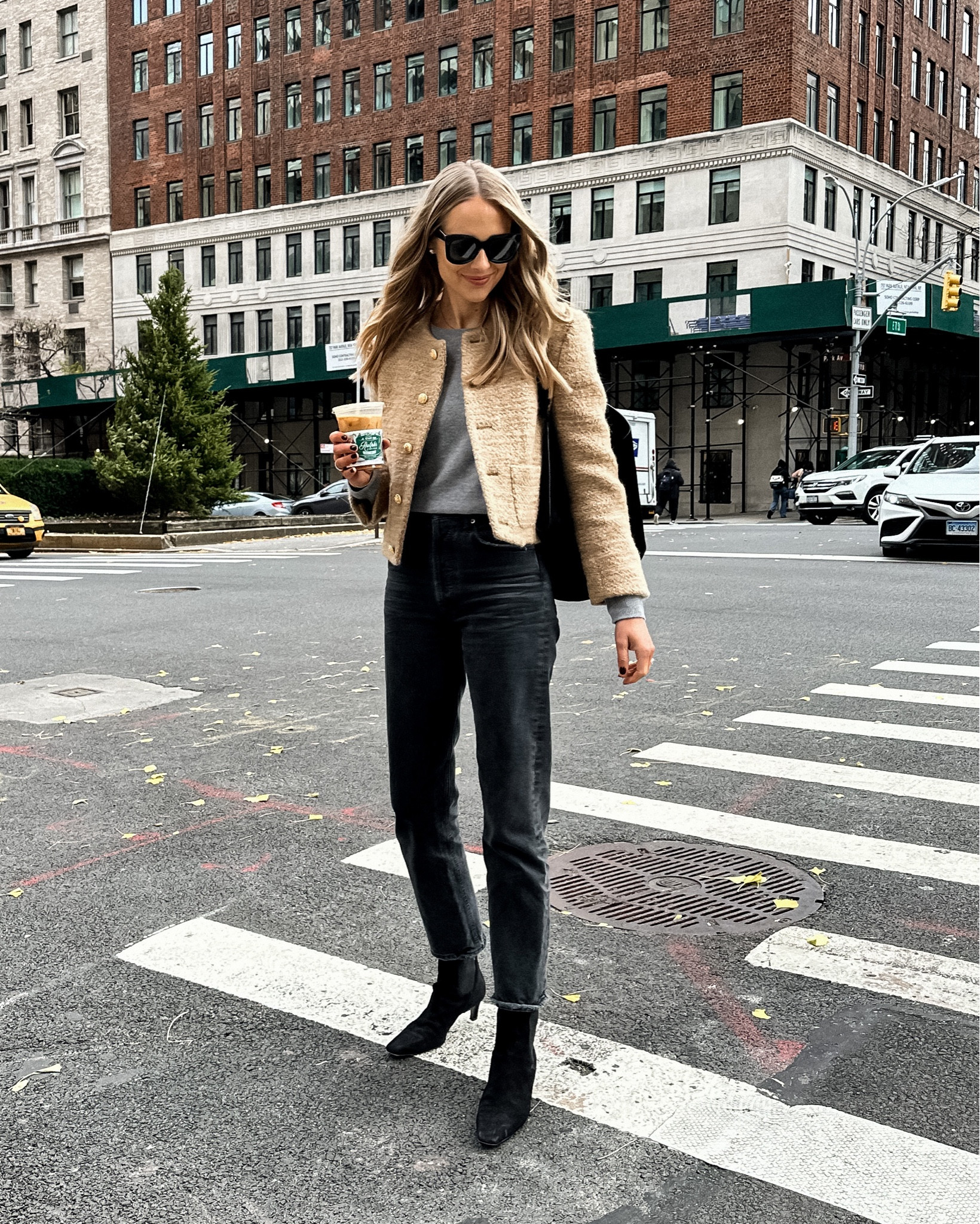 Tweed jacket, black booties, fall outfit, NYC, cashmere sweater #fashionjackson #falloutfit #nyc

#LTKstyletip #LTKSeasonal #LTKshoecrush