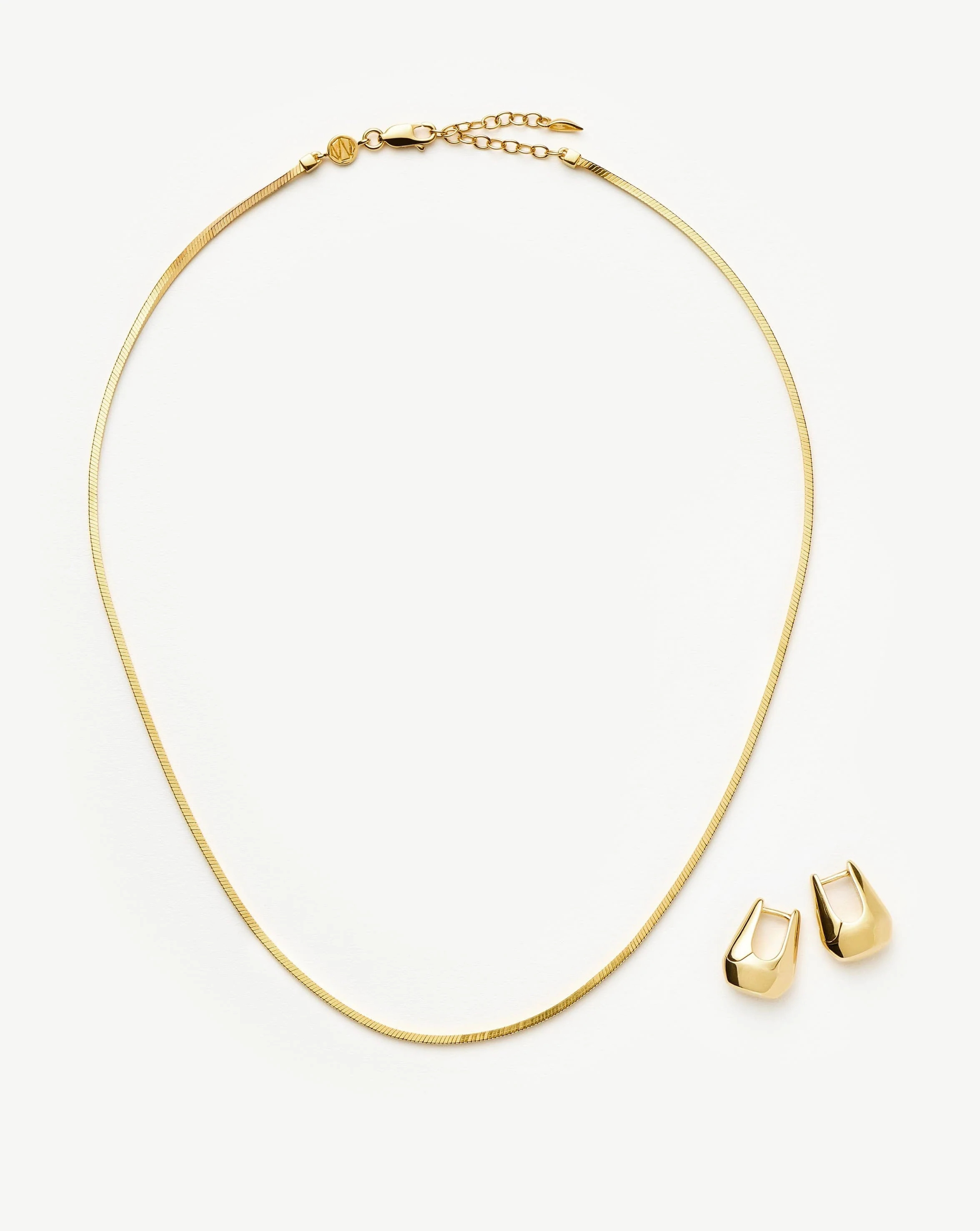 Lucy Williams Arco Earrings & Necklace Set | 18ct Gold Vermeil | 18ct Gold Vermeil | Missoma | Missoma UK