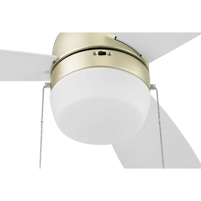 Honeywell 44" Barcaderro Champagne Ceiling Fan, Pull Chain, 3 Blades - Walmart.com | Walmart (US)