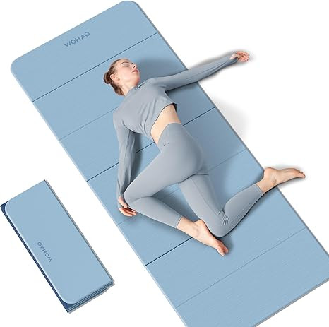 7-Fold Yoga Mat 70"x24" - 1/2 Inch Thick Folding Exercise Mat, Compact Non-Slip TPE Mat for Trave... | Amazon (US)