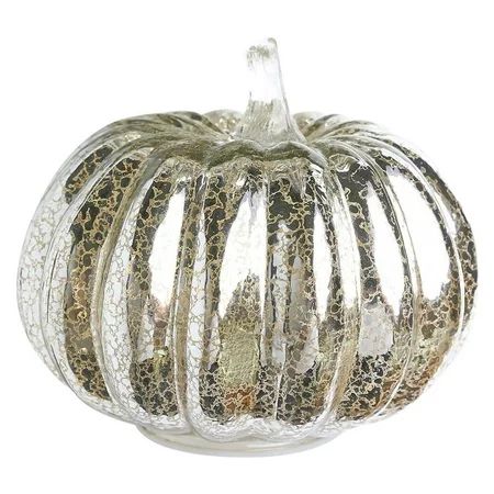 Pumpkin Lamp Glowing Pumpkin Glass Pumpkins for Thanksgiving Outdoor Silver 1 | Walmart (US)