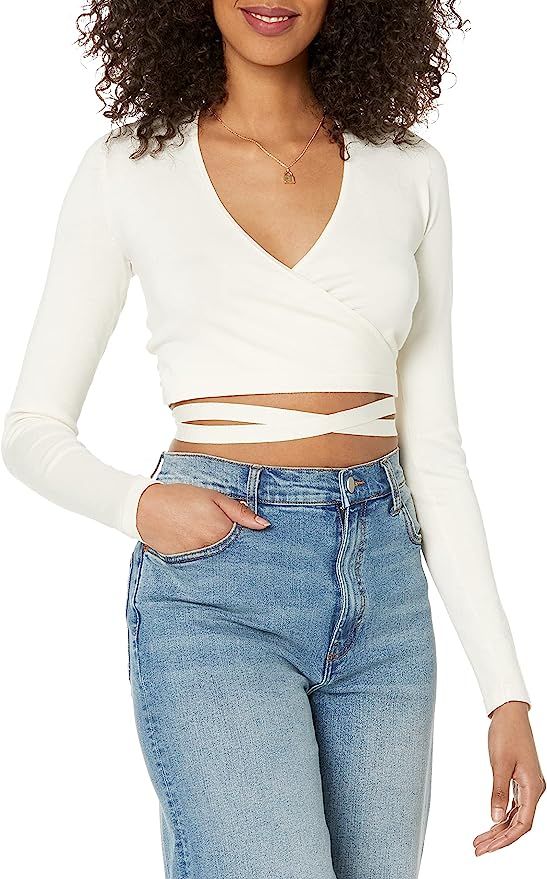 The Drop Women's Tiana Sweater Wrap Top | Amazon (US)