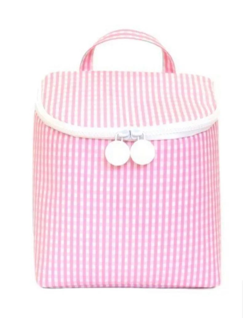 TAKE AWAY INSULATED BAG - Pink Gingham | Lovely Little Things Boutique