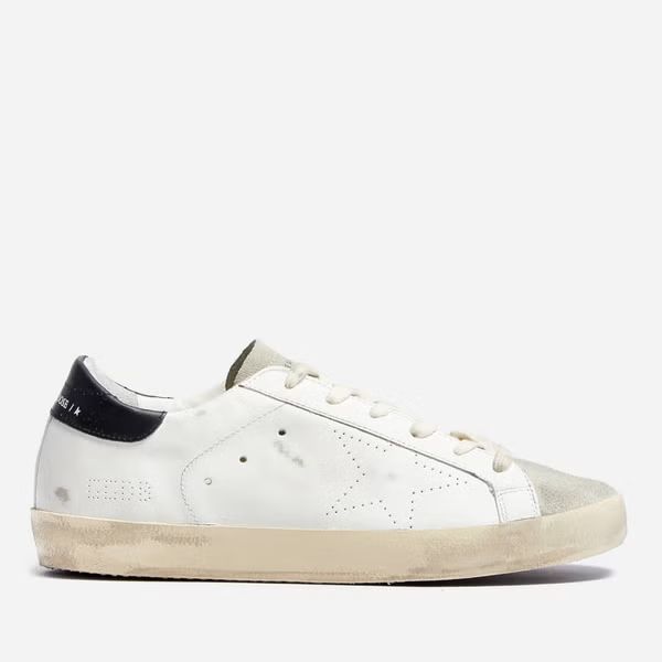 Golden Goose Superstar Leather and Suede Trainers | Coggles (Global)