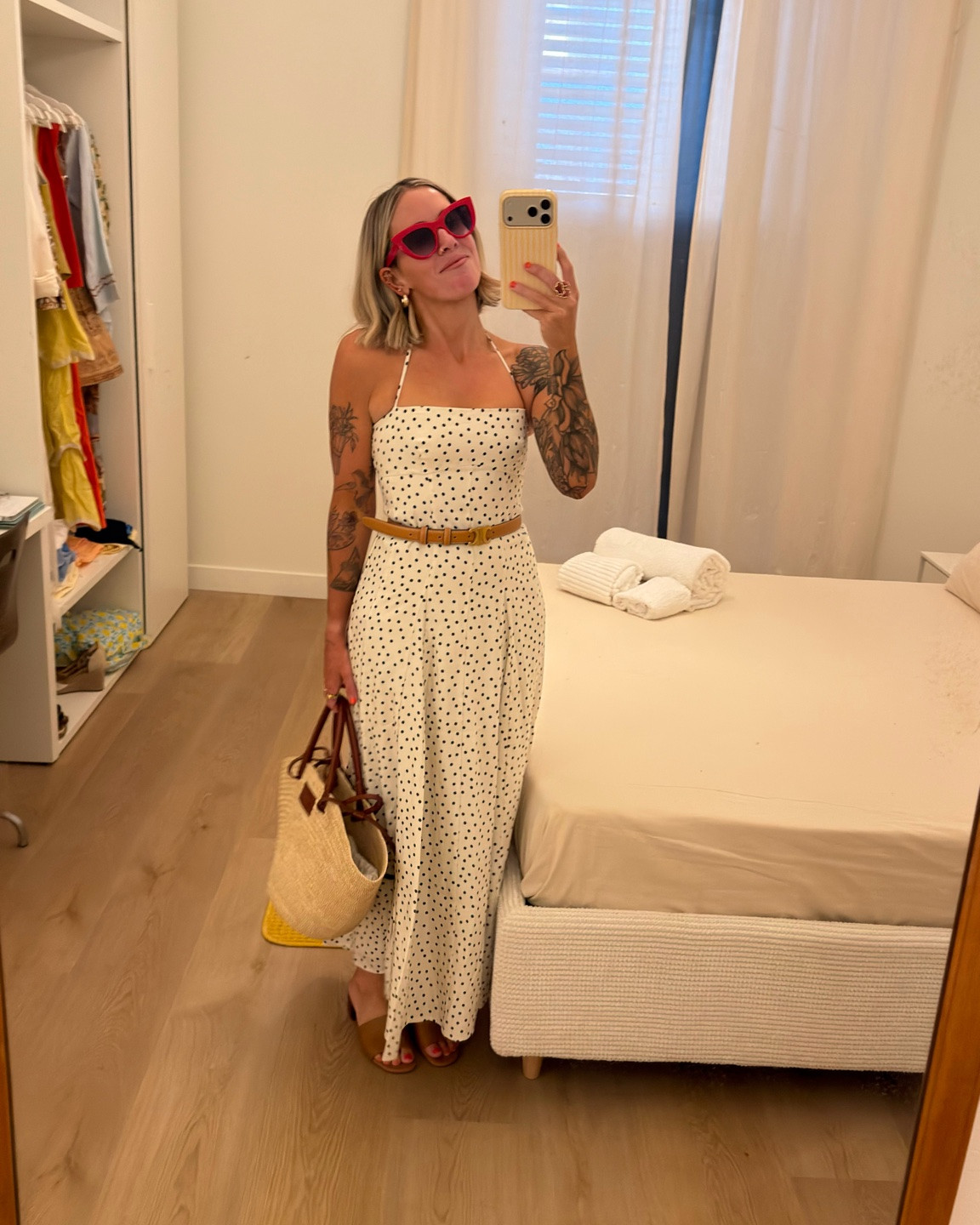 The cutest polka-dot maxi dress for summer 🤍 Lightweight, flattering, and perfect for vacation, dinner, or a warm-weather date night.

#LTKootd #LTKPetite #LTKTravel