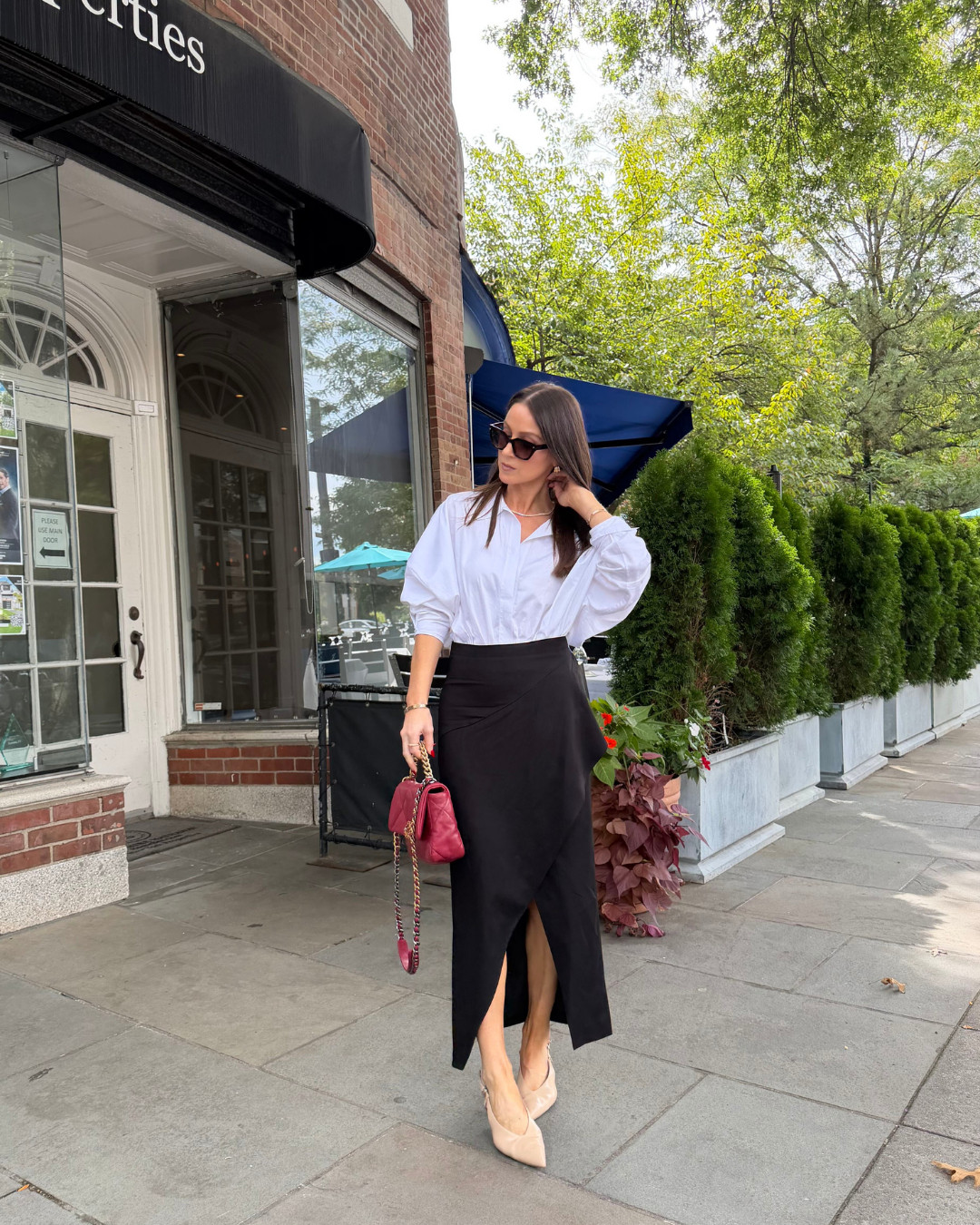 This skirt looks like it came off a designer rack. It did not. That is all. LTK Finds • Stylist Picks • Designer Look for Less • Midi Skirt • Chic for Less 

 #LTKOver40