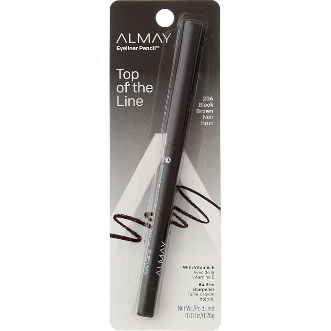 Almay Eyeliner Pencil, Black Brown [206], 0.01 oz (Pack of 4) | Amazon (US)