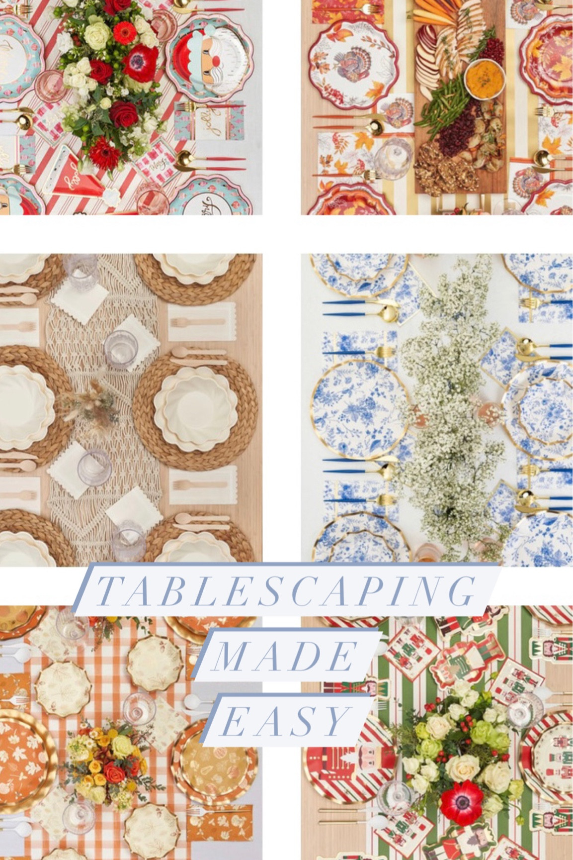 holiday table / disposable dinnerware / thanksgiving Christmas table 

#LTKparties #LTKHoliday #LTKhome