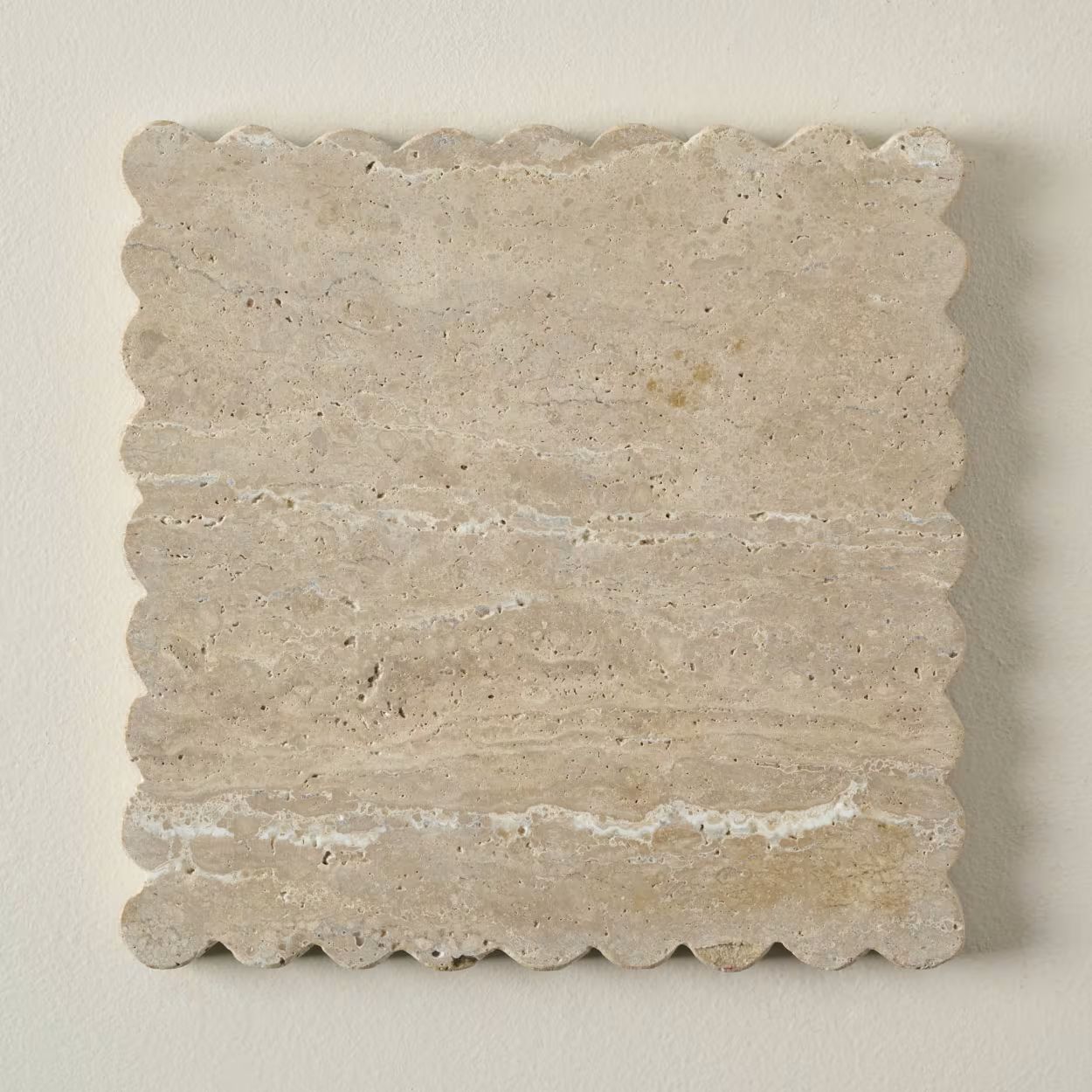 Travertine Scalloped Trivet | Magnolia