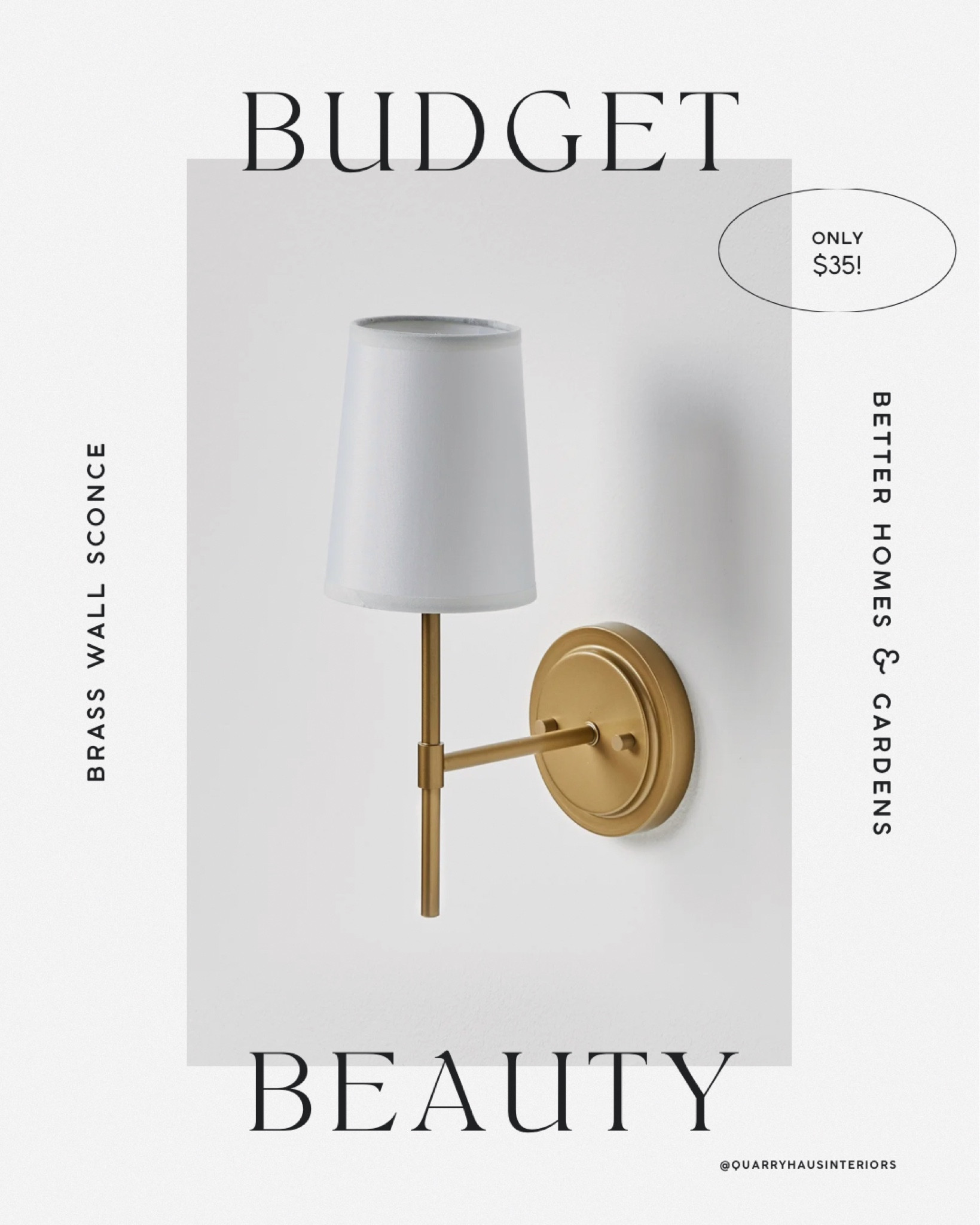 If you’re looking for a budget friendly brass wall sconce - look no further! At only $35 this light fixture from Walmart is a steeeeeal!

#LTKFindsUnder50 #LTKHome