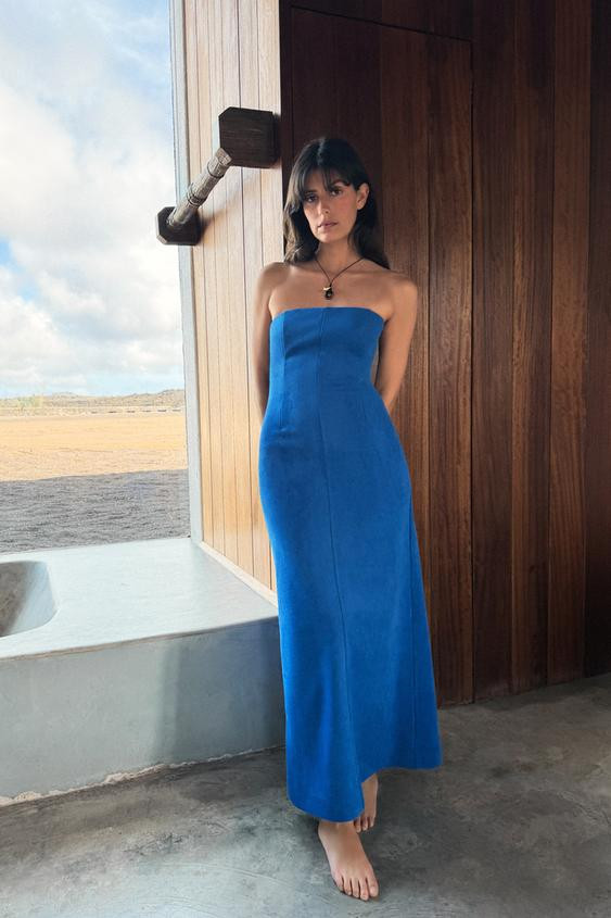 FAUX SUEDE DRESS | Zara US