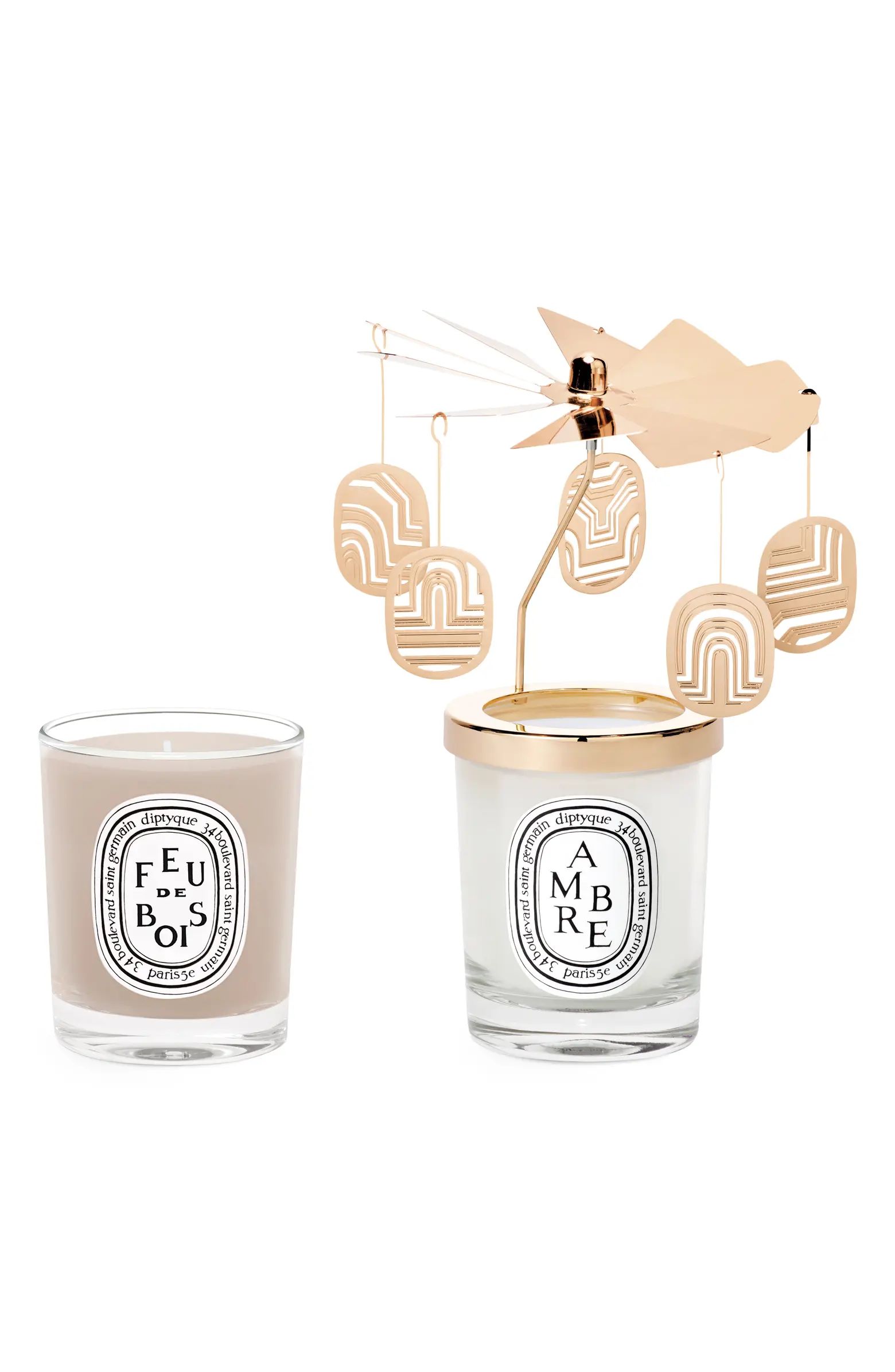 Ambre & Feu de Bois Candle & Carousel Set USD $150 Value | Nordstrom