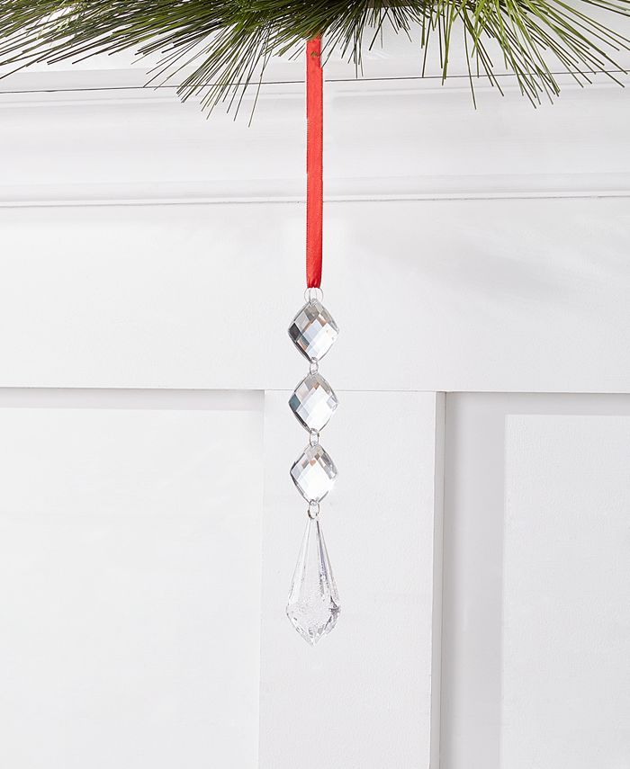 Holiday Lane Crystal Elegance Clear Icicle Ornament, Created for Macy's & Reviews - Shop All Holi... | Macys (US)