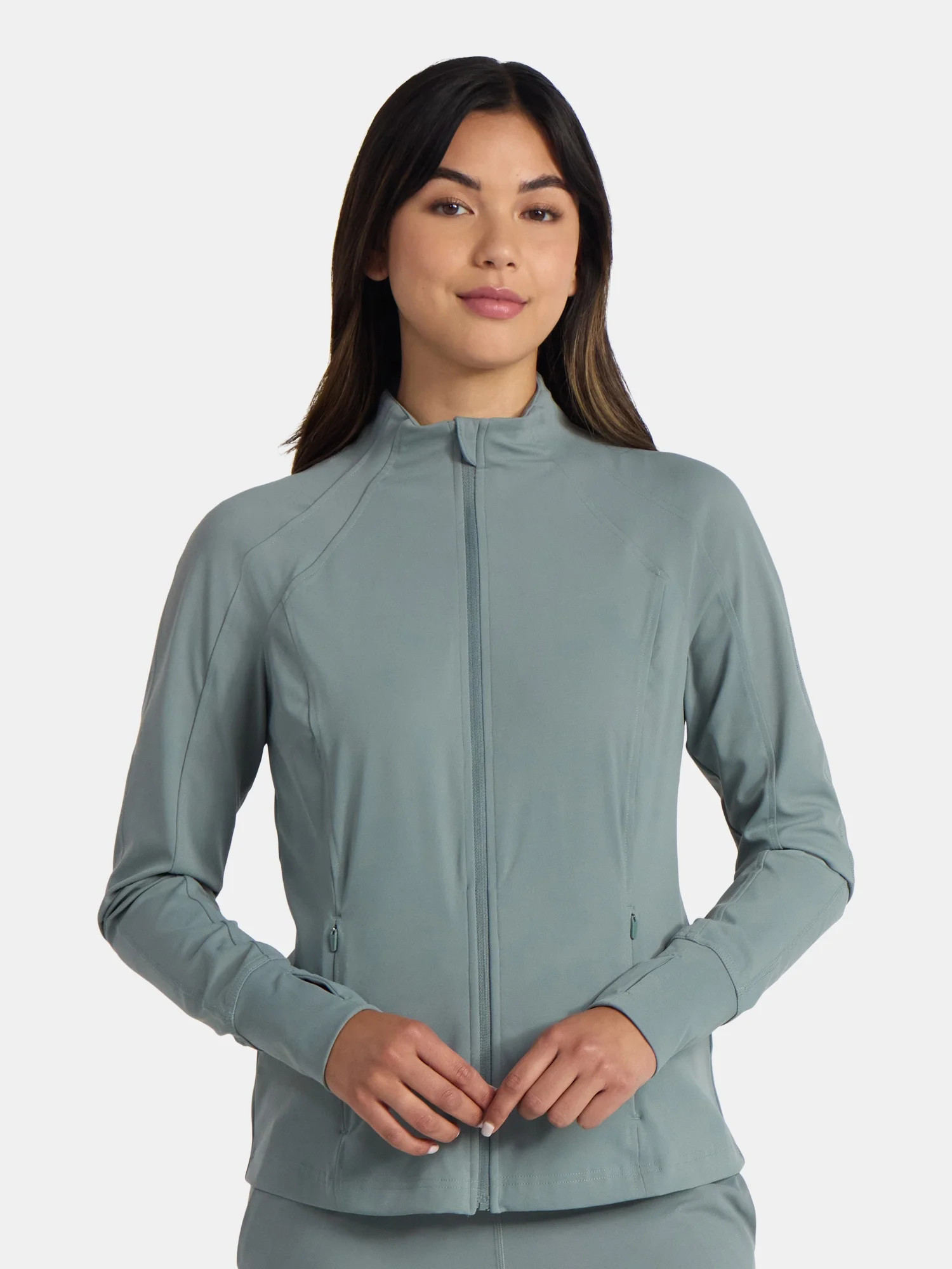 Avia Women's and Women's Plus SoftSculpt Zip Up Active Jacket, Sizes XS-4X | Walmart (US)