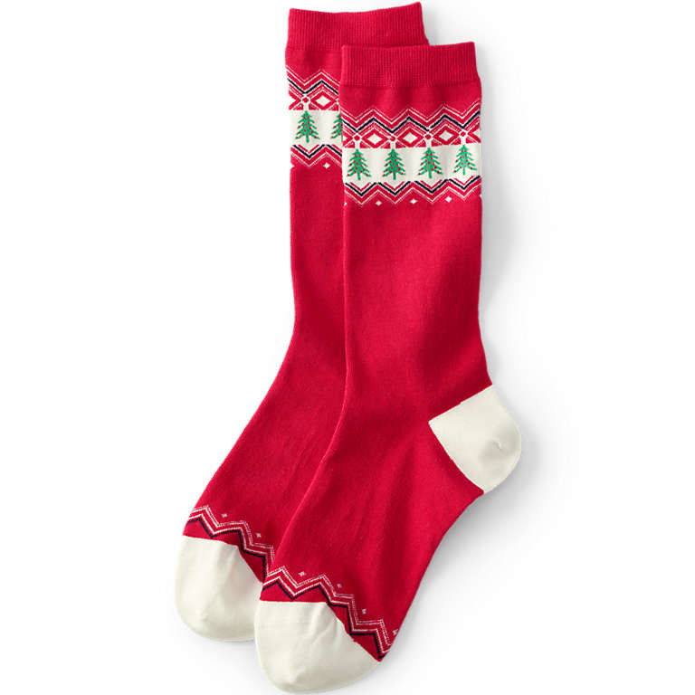Women's 1-Pack Novelty Crew Socks | Lands' End (US)