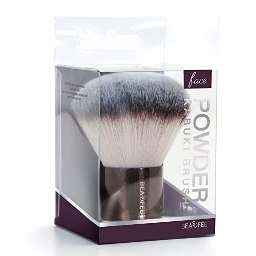 Kabuki Face Brush Large Foundation Brush for Powder Mineral Foundation Blending Blush Buffing Bronzer Makeup Brush-Brown | Amazon (UK)