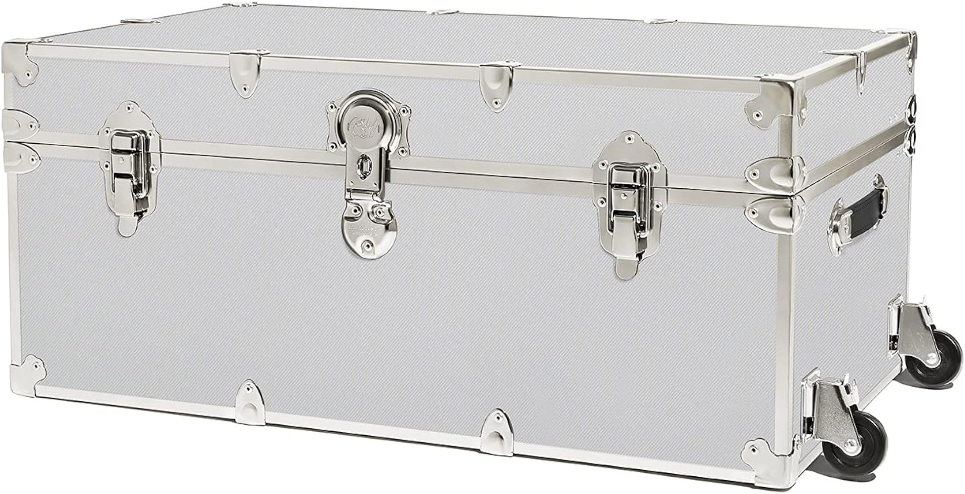Rhino Trunk & Case Camp & College Trunk with Removable Wheels 30"x17"x13" (Silver) | Amazon (US)