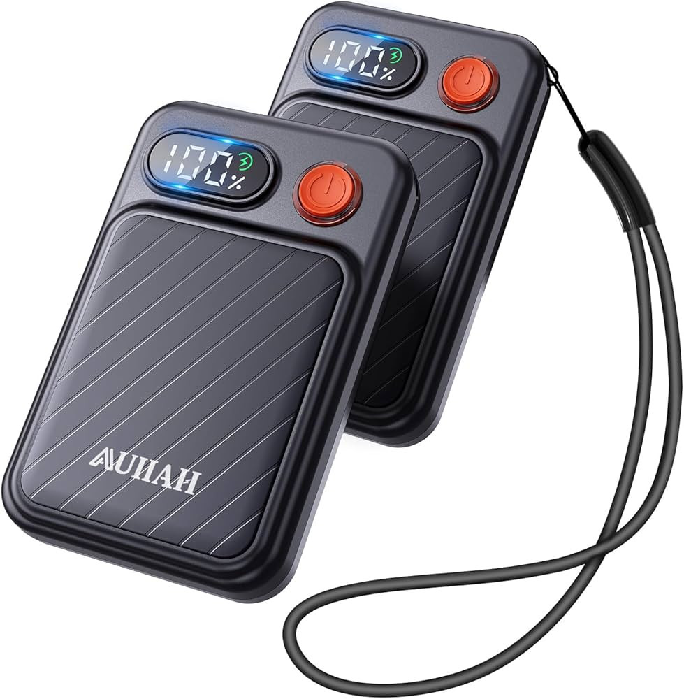 Hand Warmers Rechargeable 2 Pack - Electric Rechargeable Magnetic Hand Warmer with LED Display, 4... | Amazon (US)