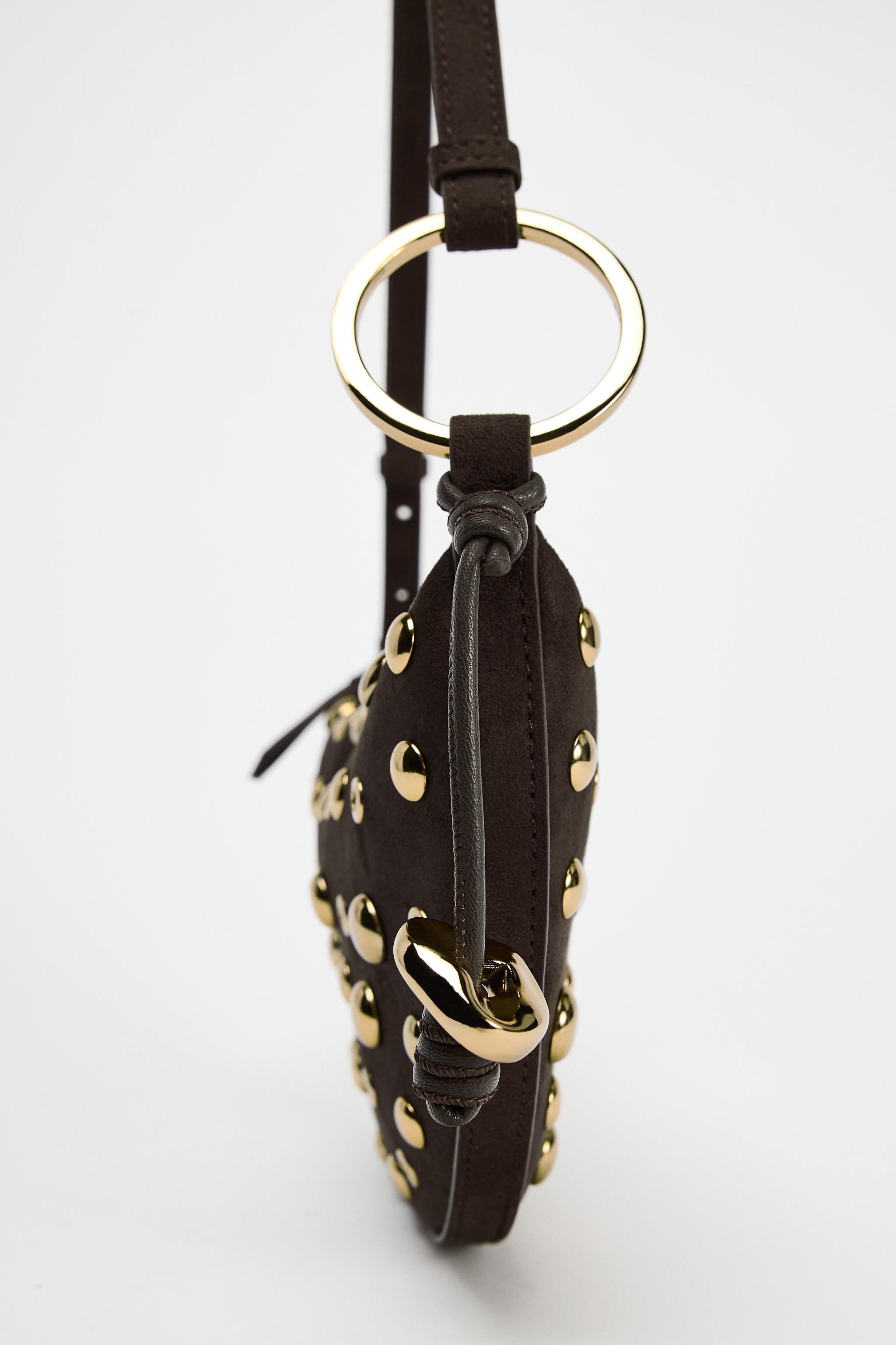 STUDDED SHOULDER BAG | Zara US