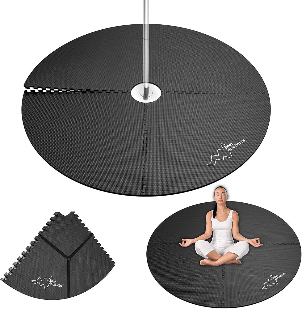 Dancing Pole Crash Mat Pole Fitness Exercise Mat Workout Gym Mat | Extra Thick 15mm | Huge 5.9' D... | Amazon (US)