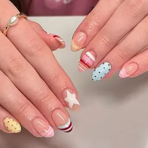 Back to school nails but make it effortless 💅📚 these Amazon fake nails are a must ✨ #backtoschoolvibes #amazonfinds #fakenails #pressonnails #nailgoals #ltkbeauty #cutenaildesigns #schoolstyle #trendynails #budgetfinds 

 #LTKSeasonal #LTKU #LTKSaleAlert