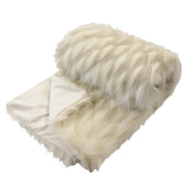 Meadowbrook Ostrich Ultra Plush Soft Faux Fur Throw | Wayfair North America