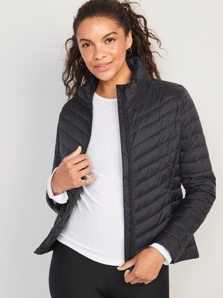 Water-Resistant Narrow-Channel Packable Puffer Jacket for Women | Old Navy (US)
