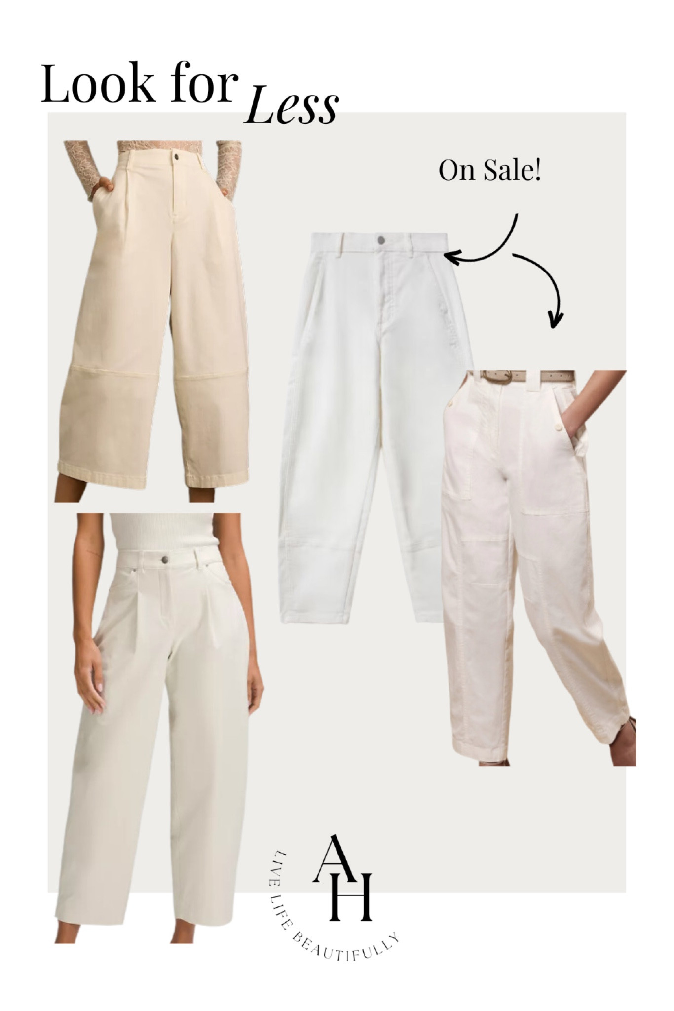 Barrel leg pants under $120!

#creamtrousers #barrellegpants #falloutfit 

#LTKstyletip #LTKsalealert #LTKfindsunder100