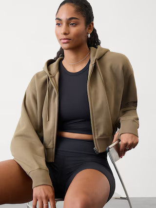 Forever Fleece Crop Full Zip | Athleta