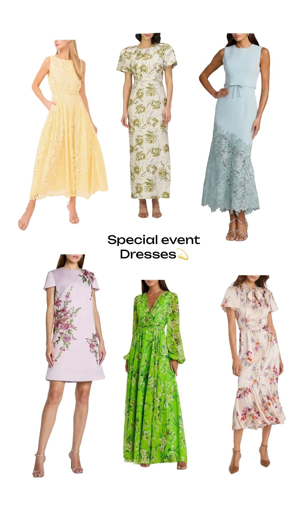 Special event dresses!!!! 
“Florals for Spring? Groundbreaking!” 
~Miranda Priestly 
Part 1 

#LTKTravel #LTKSeasonal #LTKWedding