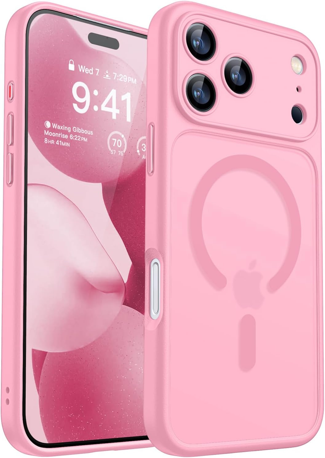 CANSHN Magnetic Shockproof for iPhone 17 Pro Case, Pink | Amazon (US)