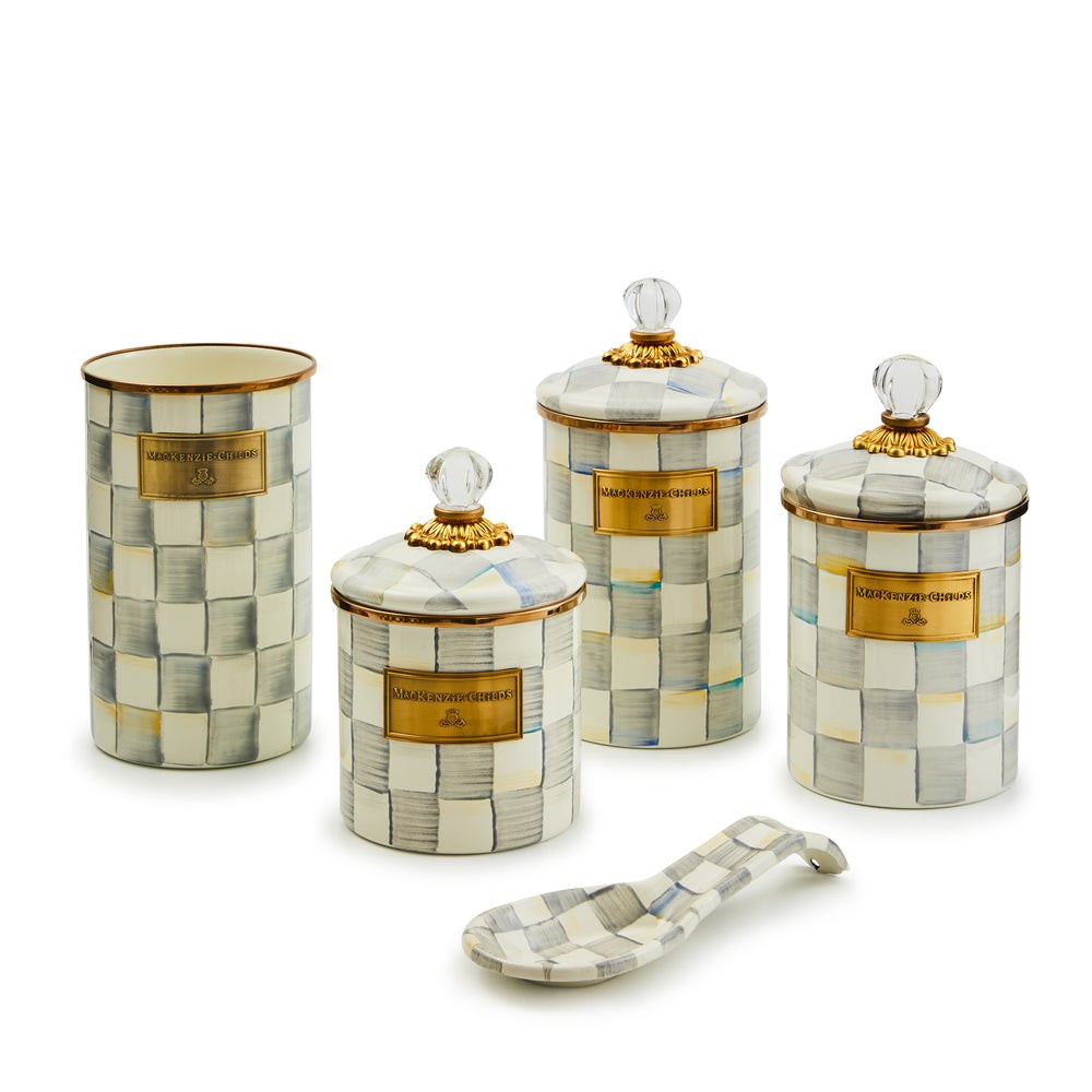 Sterling Check 5pc Kitchen Essentials Set | MacKenzie-Childs