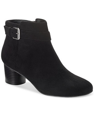 Style & Co Women's Ariella Block Heel Buckle Dress Booties, Created for Macy's - Macy's | Macy's