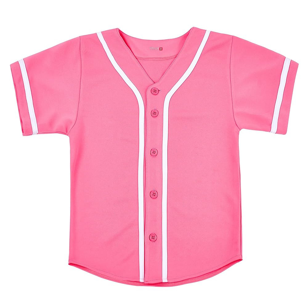 EALER BJK80 Series Kids Baseball Jersey Softball Jersey Button Down Shirts | Amazon (US)