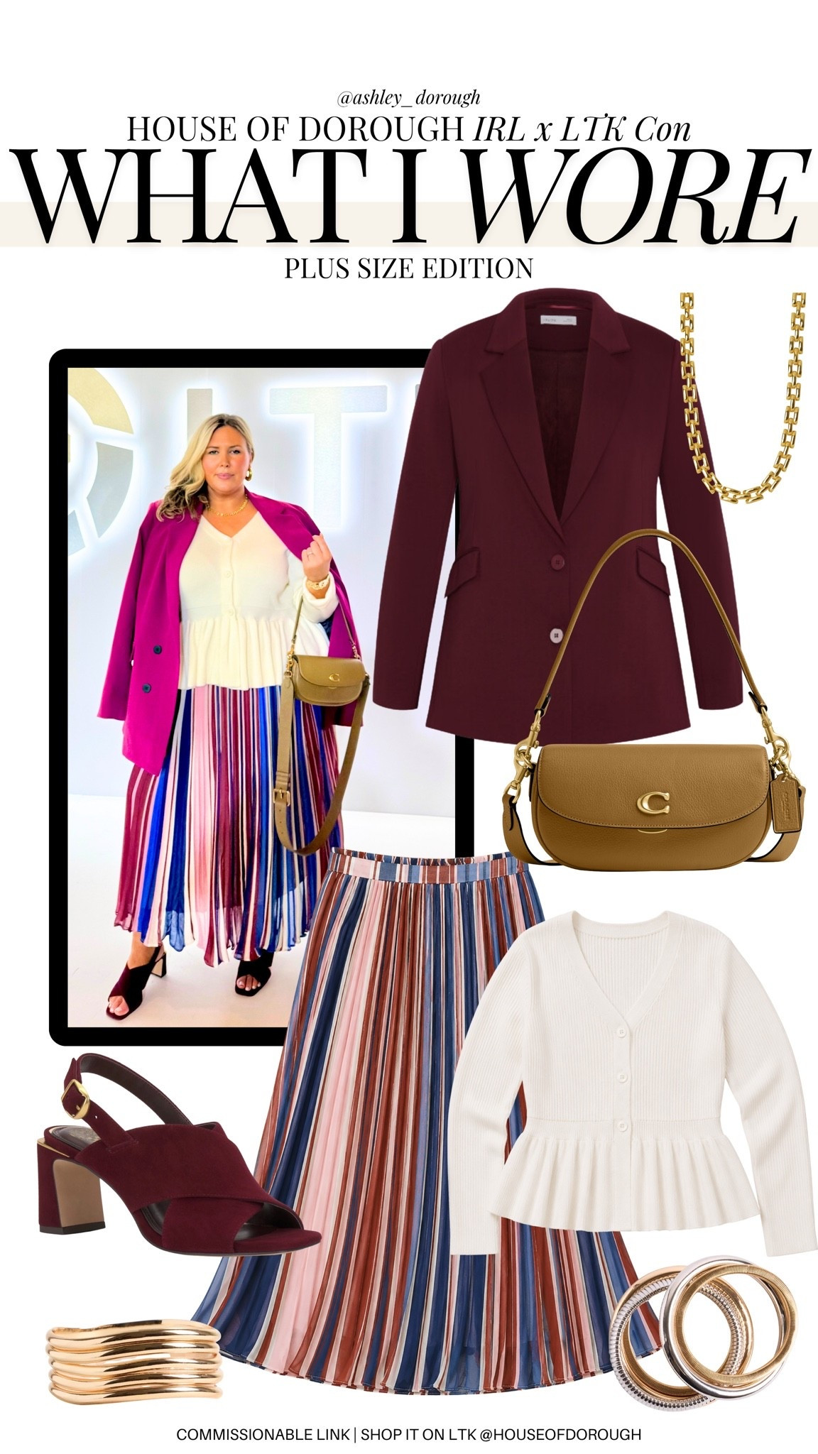 LTK conference outfit! Wearing a size 2x in all l. Plus size, outfit inspo, LTK con, fall fashion, workwear, apron belly

#LTKMidsize #LTKPlusSize #LTKWorkwear