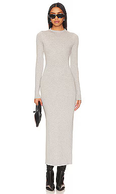 AFRM Juniper Dress in Heather Grey from Revolve.com | Revolve Clothing (Global)