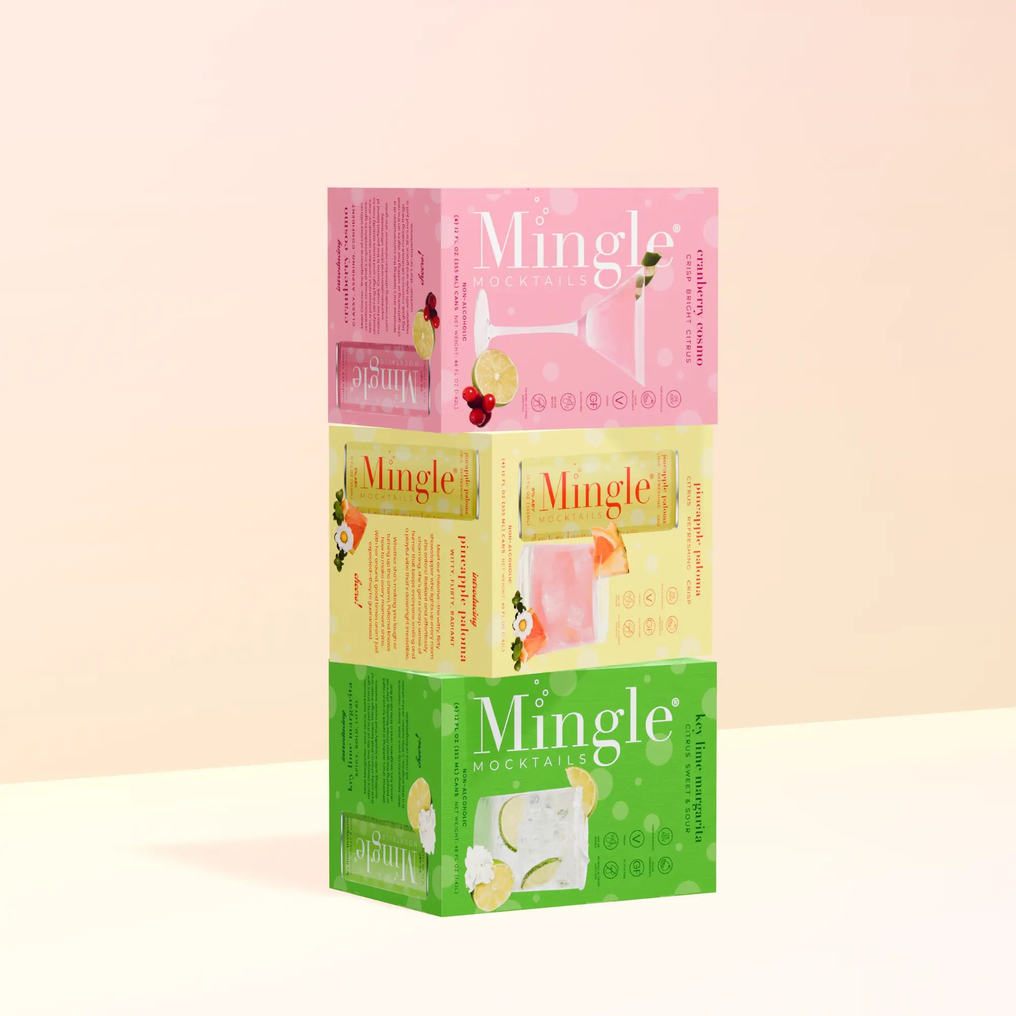 Fan Favorite Tropical Trio - 12-can pack | Mingle Mocktails