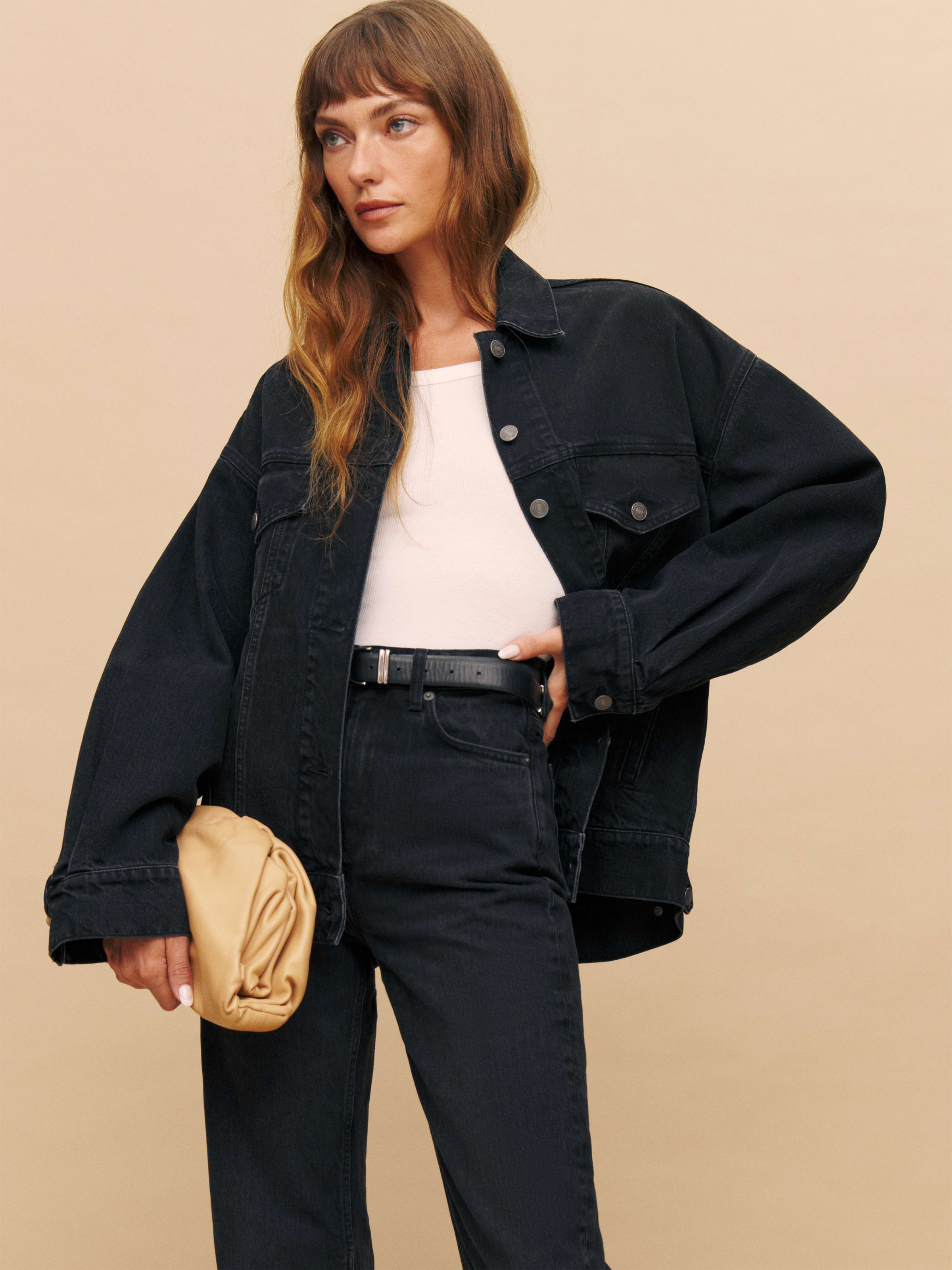 Brooks Oversized Denim Jacket | Reformation (Global)